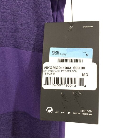 Nike Dri-Fit NFL M Vikings Polo Shirt T-Shirt - Picture 3 of 8